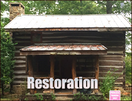 Historic Log Cabin Restoration  Millers Creek, North Carolina